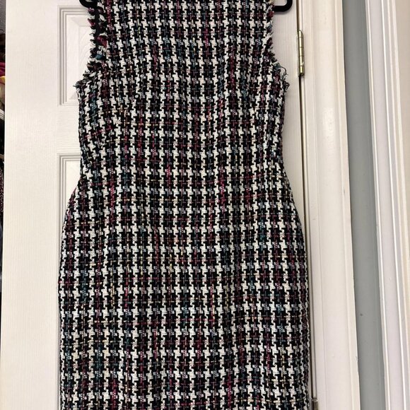 Charles Henry Dresses & Skirts - Charles Henry Plaid Tweed Sleeveless Dress. Size Large. Office Work Career